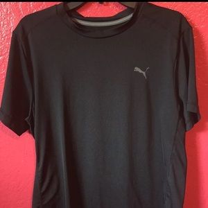 Black PUMA ACTIVE SHIRT LARGE